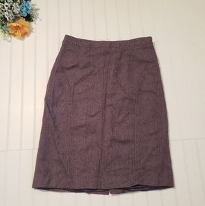Cold water creek purple maroon gingham skirt